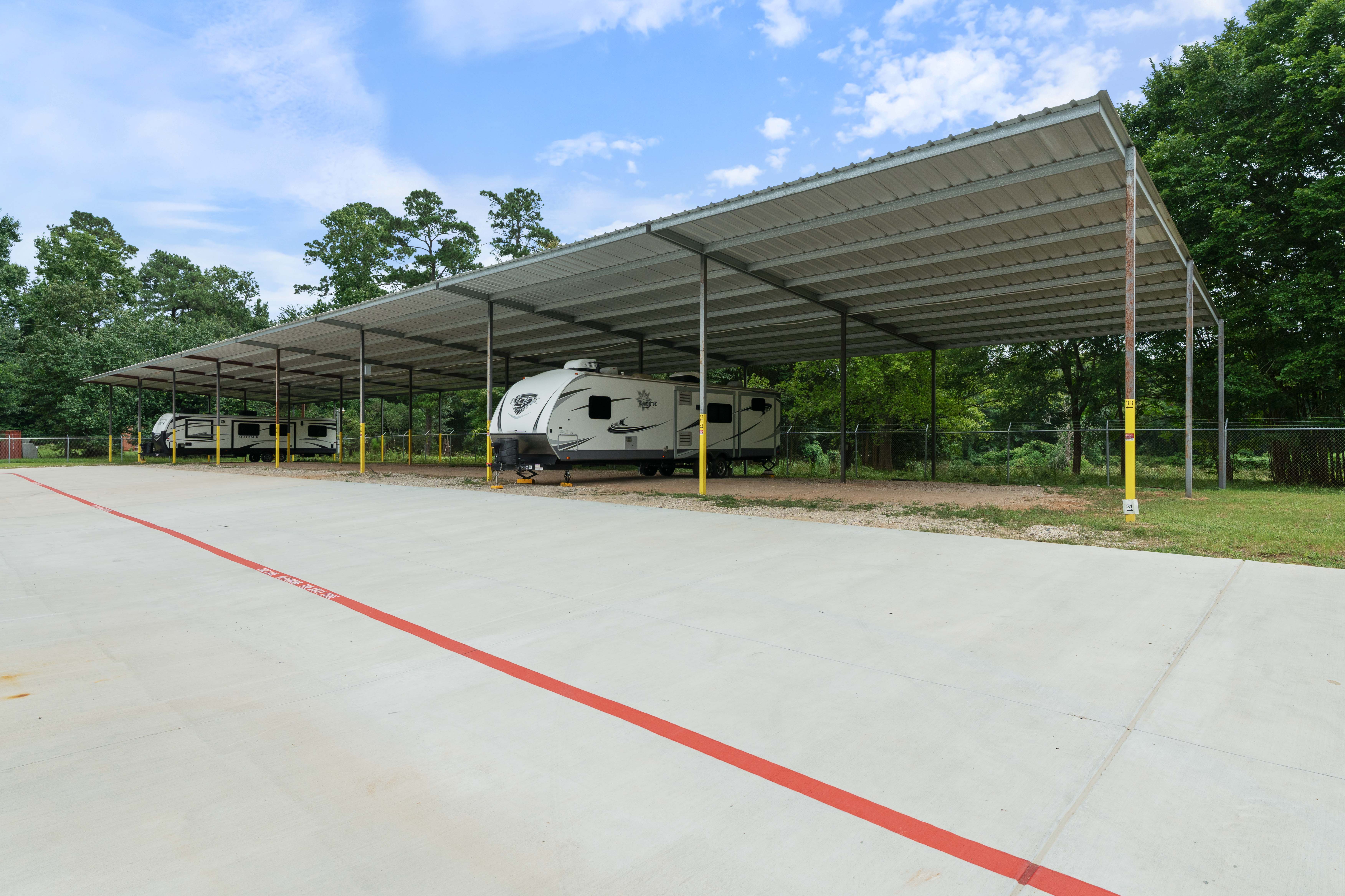 covered rv parking montgomery texas